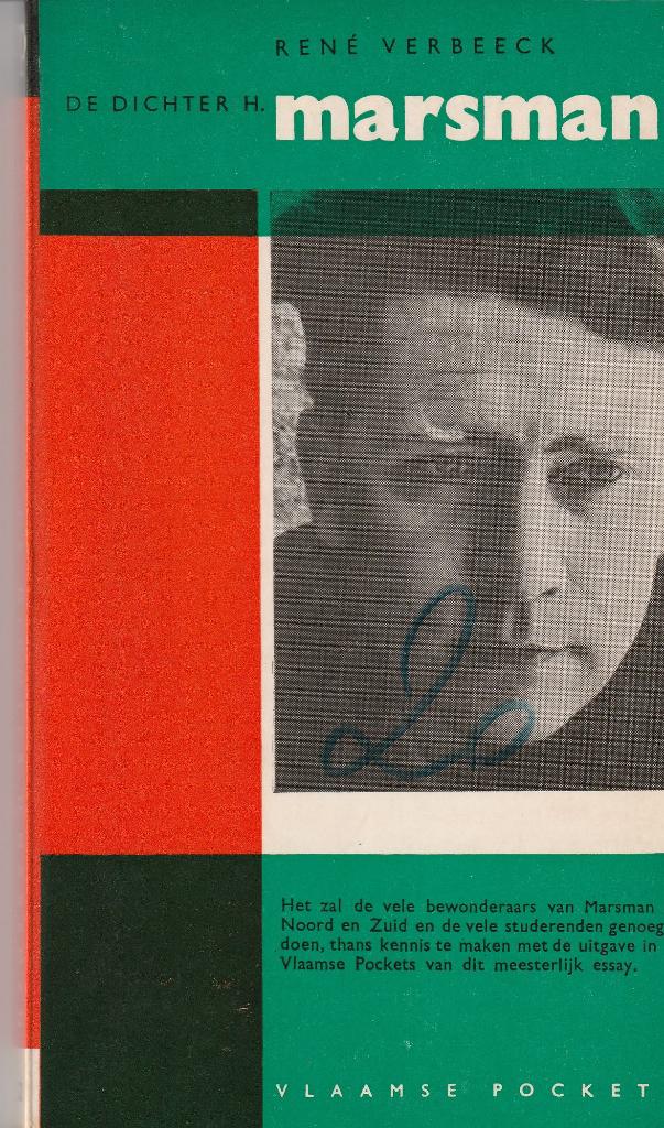 René Verbeeck “De dichter H.Marsman”, Boeken, Ophalen of Verzenden, Zo goed als nieuw
