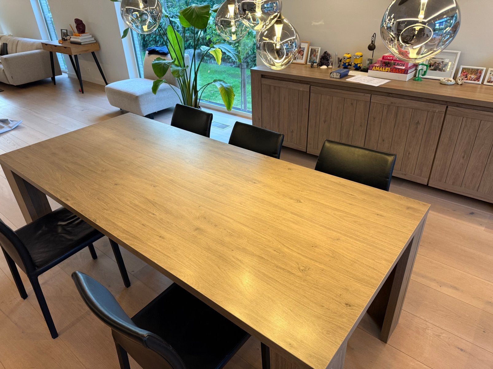 Massieve eettafel te koop - 220 x 95 cm, Ophalen, Overige materialen, 200 cm of meer, 50 tot 100 cm