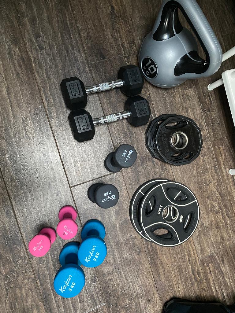 gewichten fitness, Ophalen, Zo goed als nieuw, Benen, Dumbbell