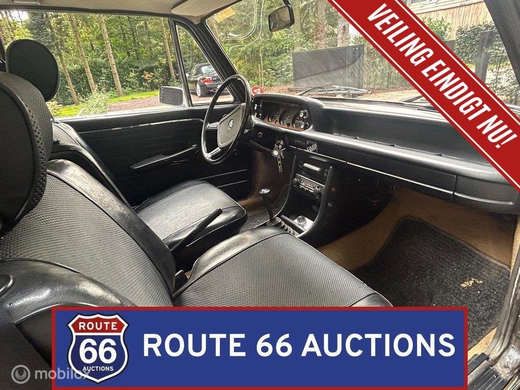 BMW 2002 Ti | 1975 | Route 66 Auctions, Auto's, Oldtimers, Zwart, Bedrijf, Handgeschakeld, Overige carrosserie