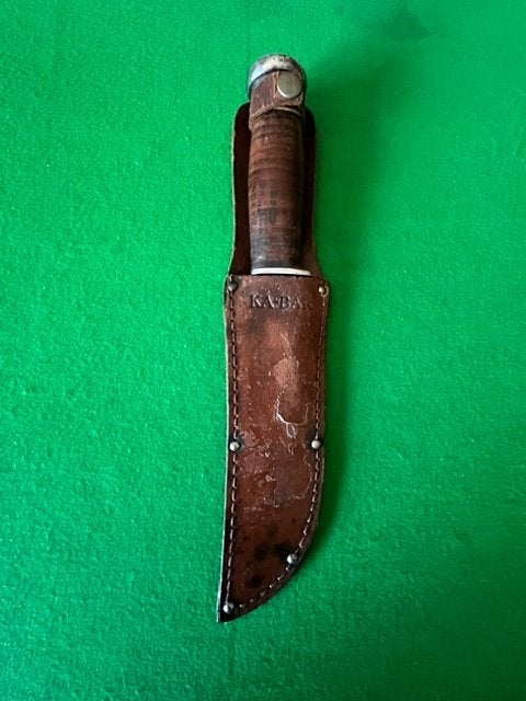 Te koop WW2 Kabar USMC Fighting knife, Verzamelen, Ophalen of Verzenden, Marine, Mes of Dolk