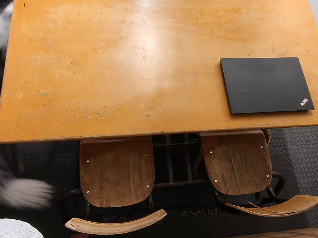 Schoolbank, Huis en Inrichting, Ophalen, Gebruikt, Hout, Kinderbureau