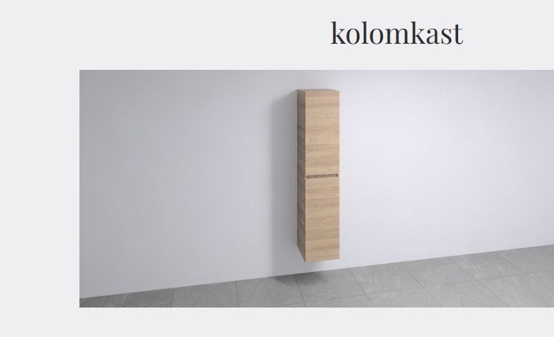 2 x Hoge kolomkast mat WIT NIEUW, Ophalen, (Half)hoge kast, Minder dan 50 cm, Nieuw