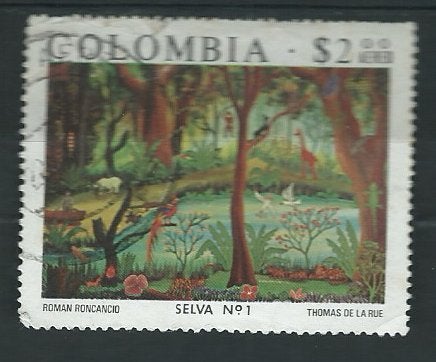 COLOMBIA, Postzegels en Munten, Postzegels | Amerika, Ophalen of Verzenden, Gestempeld, Zuid-Amerika