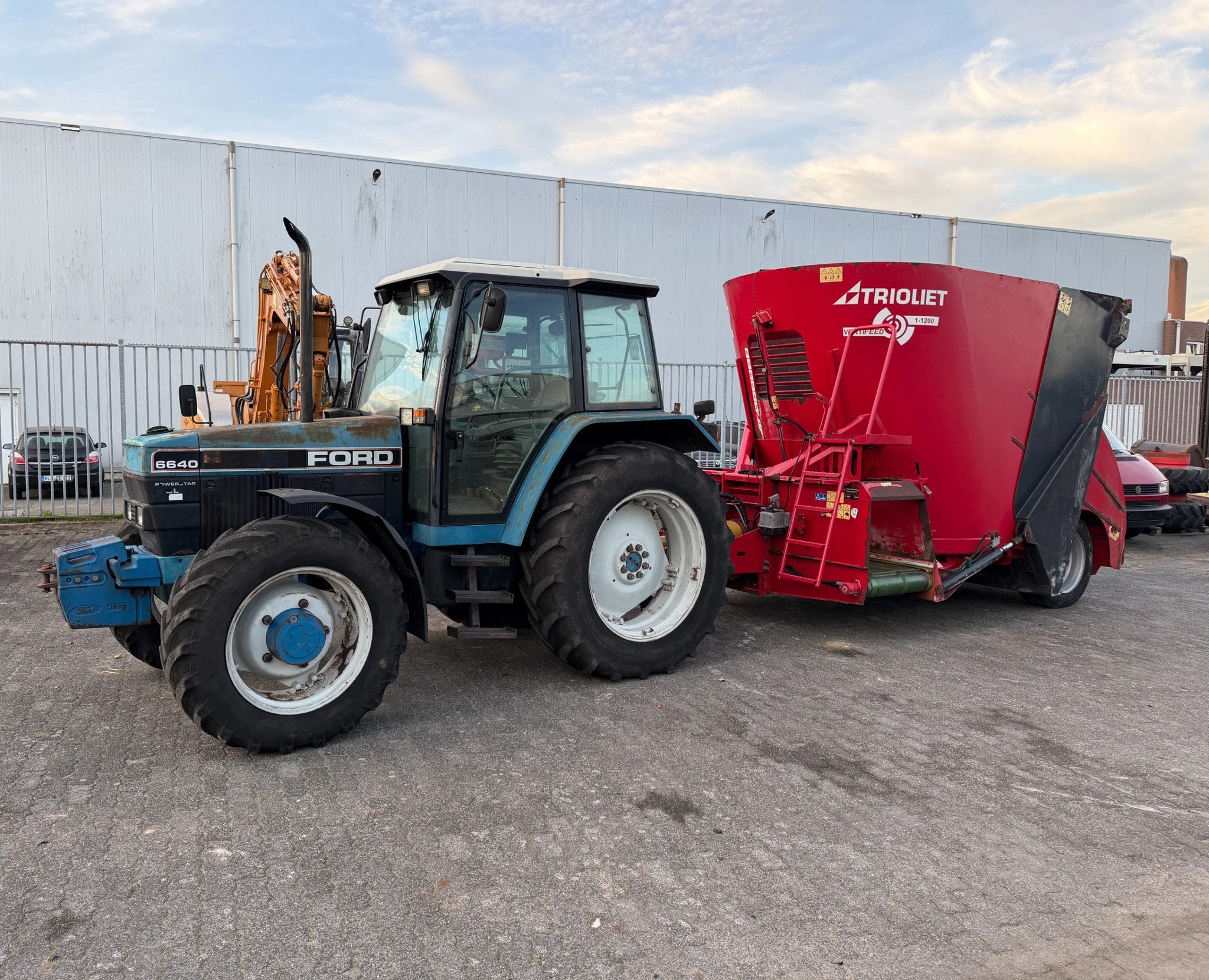 Ford 6640 incl voermengwagen Trioliet 1200 2017, Ford, NL, Nvt, Ford