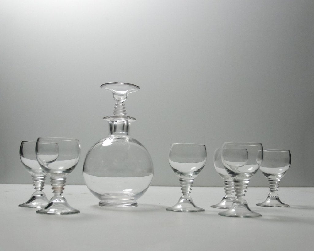 Art Deco 'Traditie' karaf en 6 glazen, Rozendaal 1932, Antiek en Kunst, Ophalen