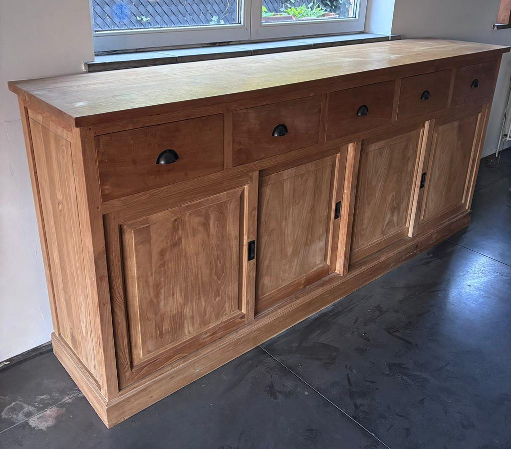 Buffet kast teakhout, Huis en Inrichting, Kasten | Dressoirs, Ophalen, Zo goed als nieuw, Teakhout