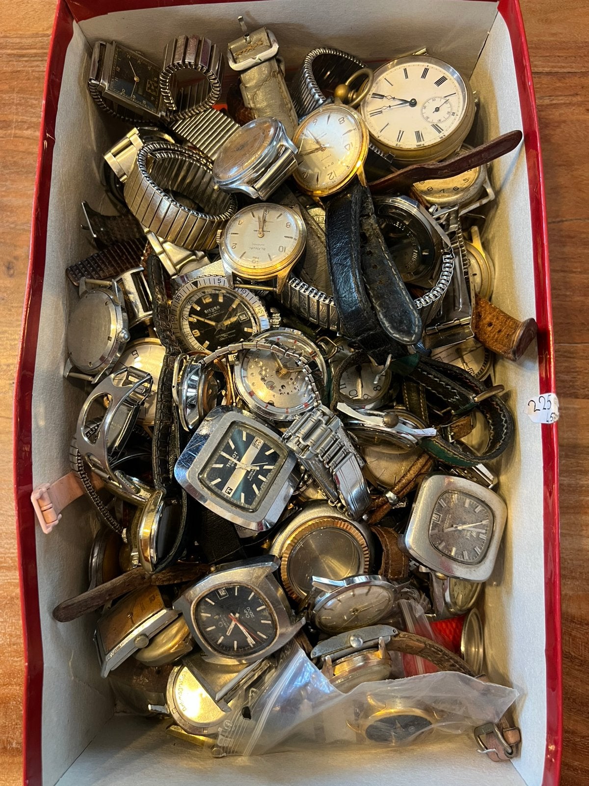 Lot de 114 montres mécanique ancienne, Enlèvement