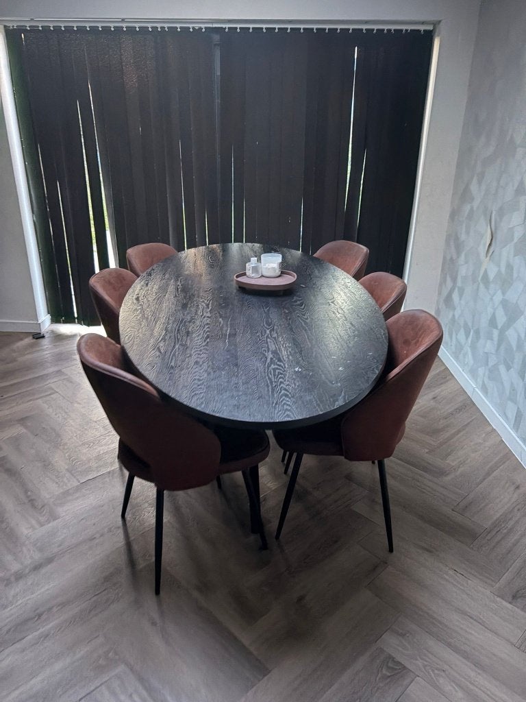 Eettafel met eetstoelen, Maison & Meubles, Salles à manger complètes, Enlèvement, Utilisé, 4 à 6 chaises