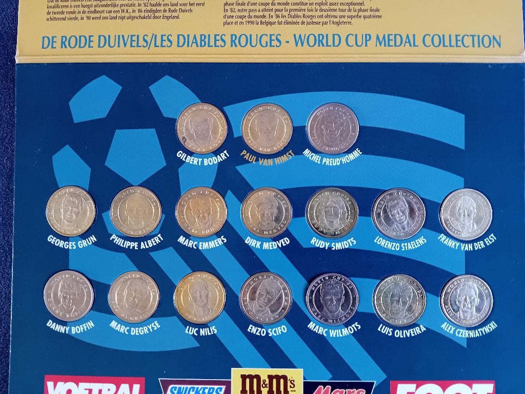 Munten De Rode Duivels WK USA 94, Verzamelen, Ophalen of Verzenden, Nieuw, Sport