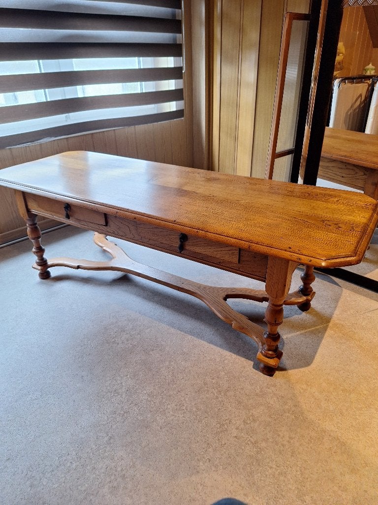 Table de salon  en chêne massif, 100 à 150 cm, Comme neuf, Enlèvement, 50 à 100 cm