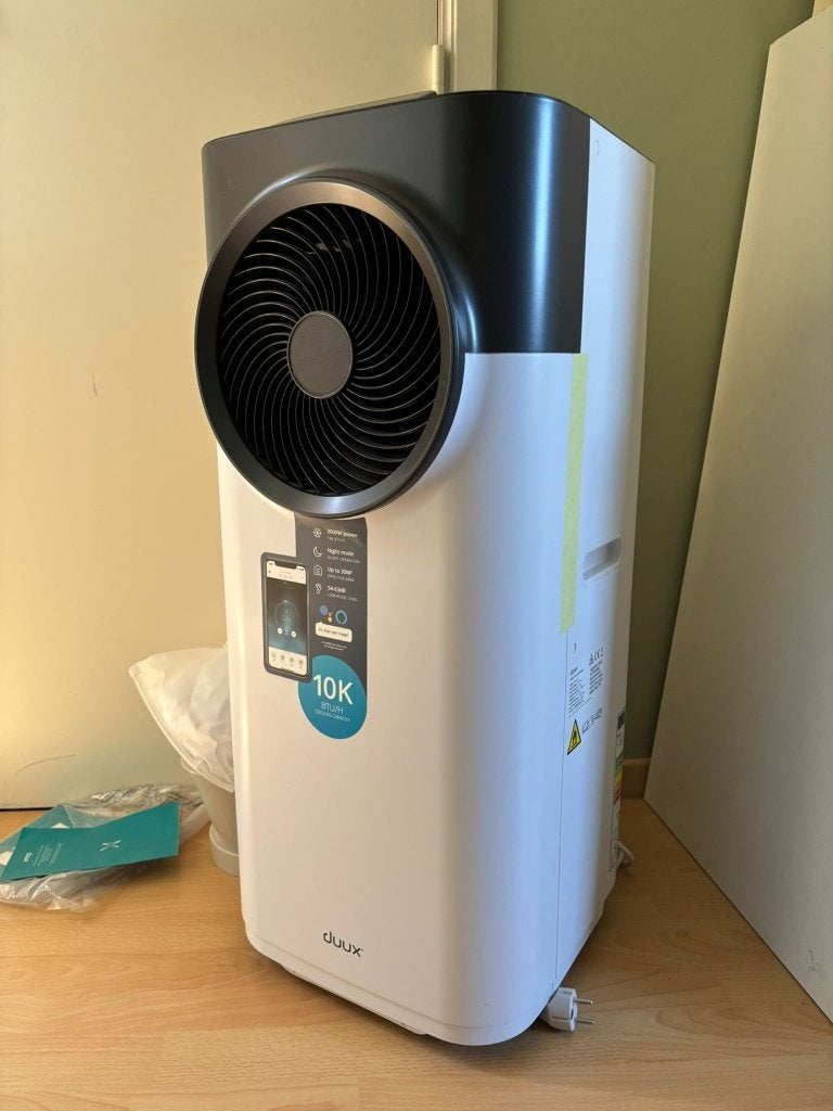 Climatiseur mobile Duux DXMA04 - 10 000 BTU, Electroménager, Climatiseurs, Comme neuf, Climatiseur mobile, Moins de 60 m³, 3 vitesses ou plus