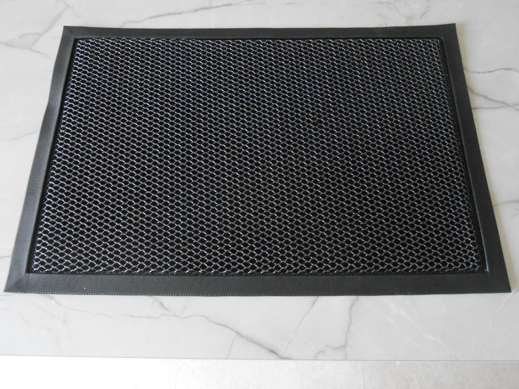 Nieuwe vuilvoetmatten 60x40 cm voor binnen of buiten, Huis en Inrichting, Ophalen, Minder dan 50 cm, 50 tot 100 cm, Zwart