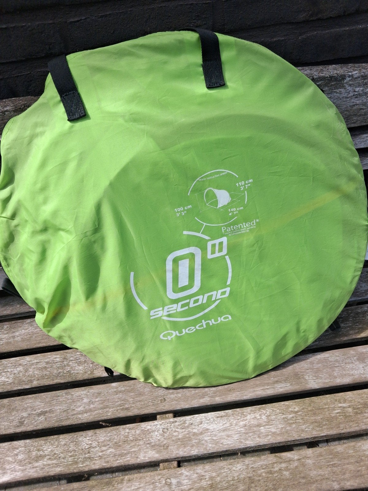 Zonnetent Quechua, Ophalen