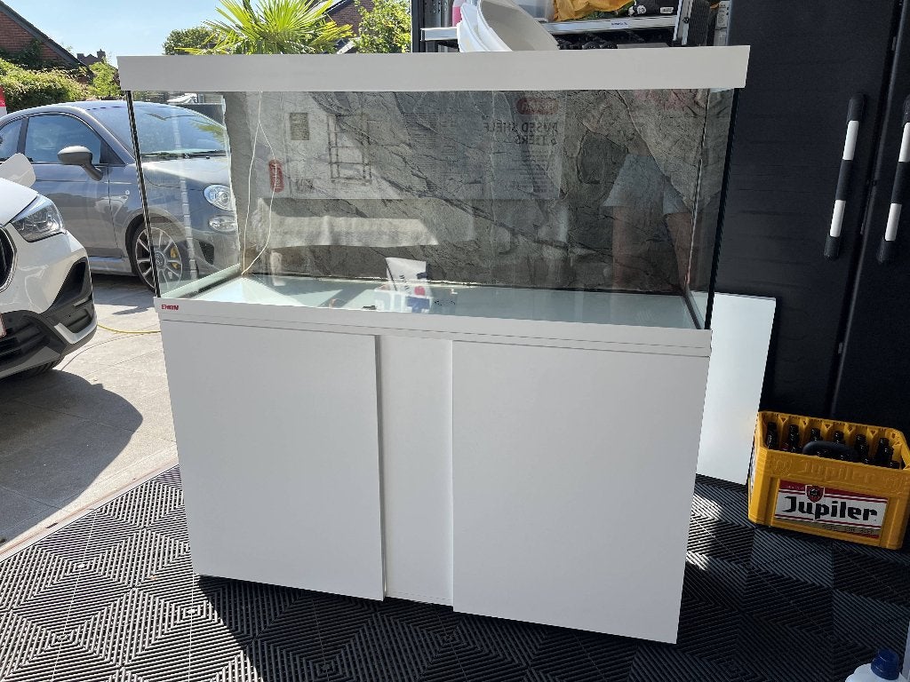 EHEIM 240L aquarium, Dieren en Toebehoren, Vissen | Aquaria en Toebehoren, Zo goed als nieuw, Leeg aquarium, Inclusief deksel