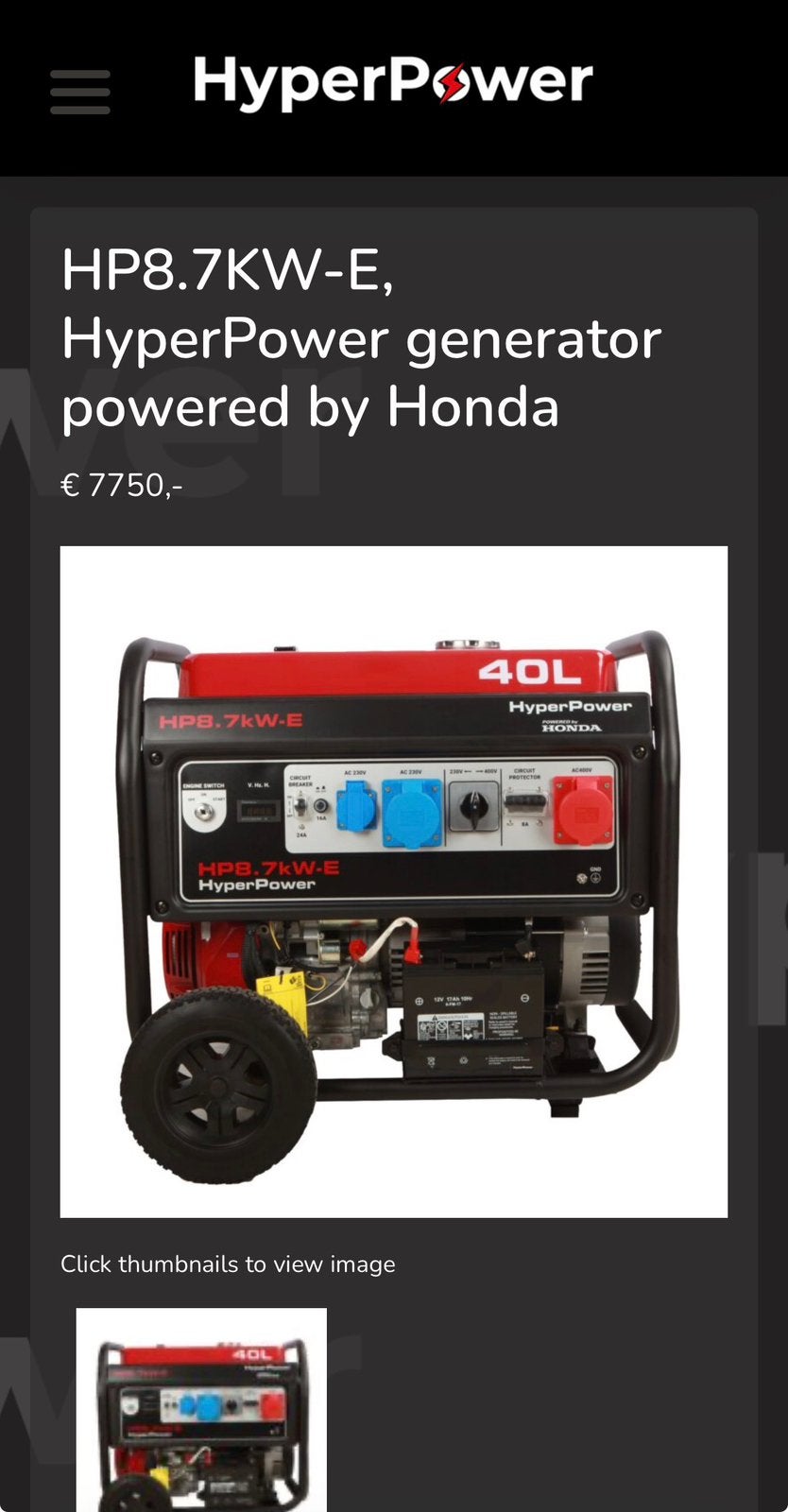 Generateur hyper power, Articles professionnels, Enlèvement ou Envoi