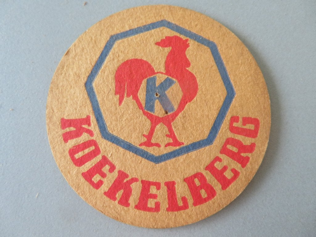 oud bierviltje Elberg Pils Koekelberg, Ophalen of Verzenden, Zo goed als nieuw, Viltje(s), Overige merken