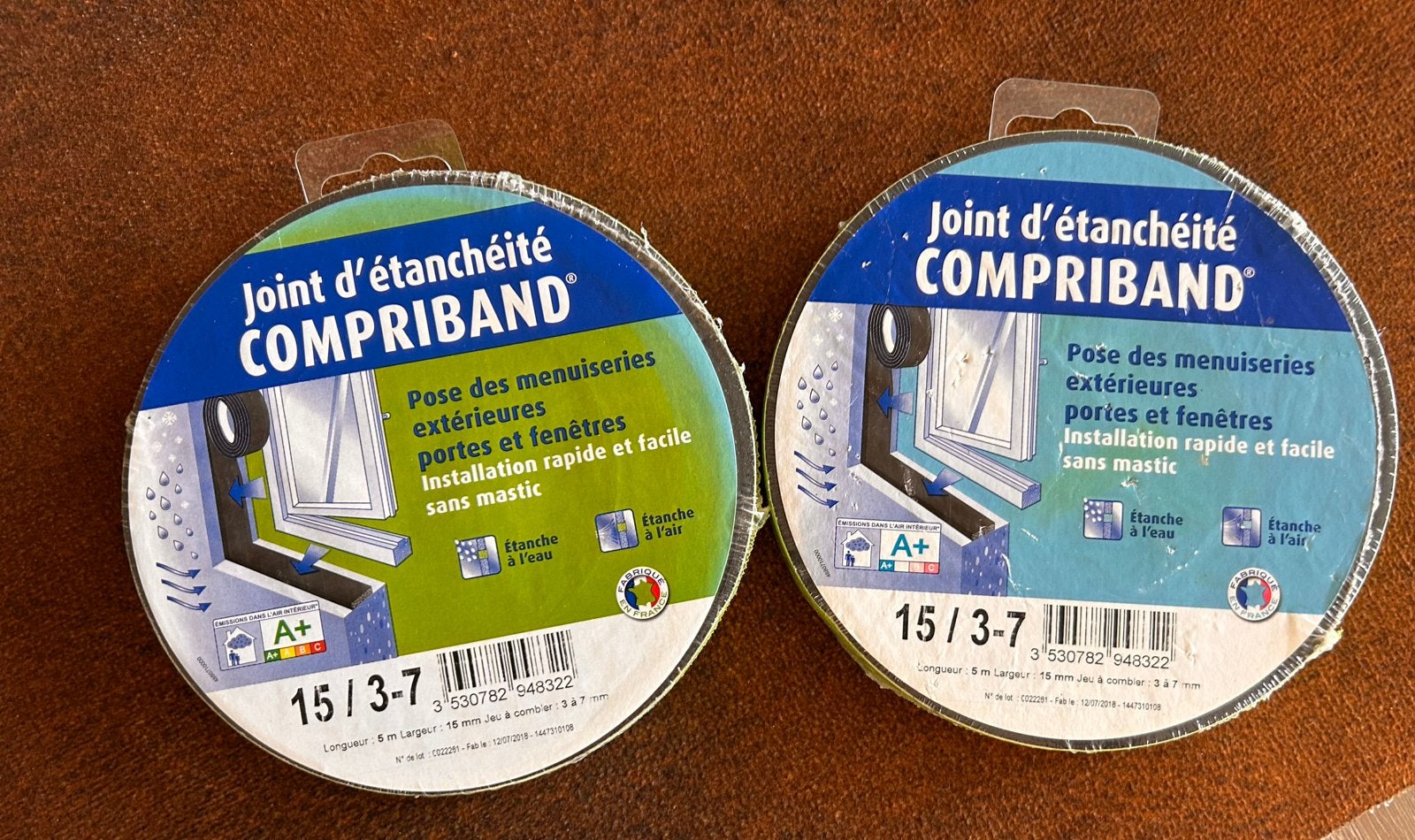 2 rollen Tramico Compriband afdichtingsband, Doe-het-zelf en Bouw, Ophalen of Verzenden, Nieuw, Overige materialen, Overige typen