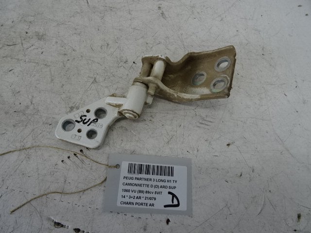CHARNIERE DE PORTE Peugeot Partner (GC / GF / GG / GJ / GK), Utilisé, Peugeot