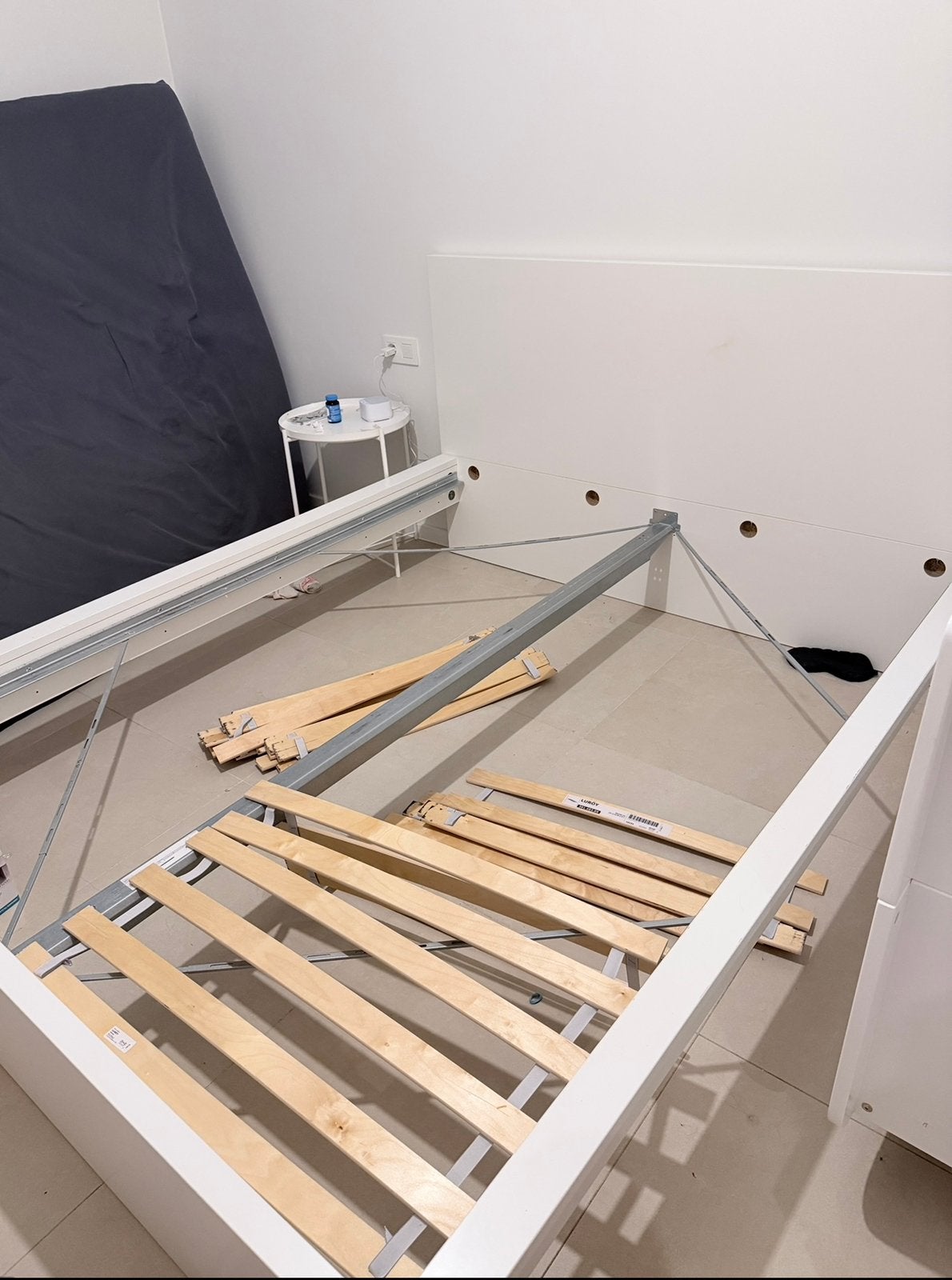 IKEA Malm bed frame, Enlèvement, Utilisé, 200 cm, Deux personnes