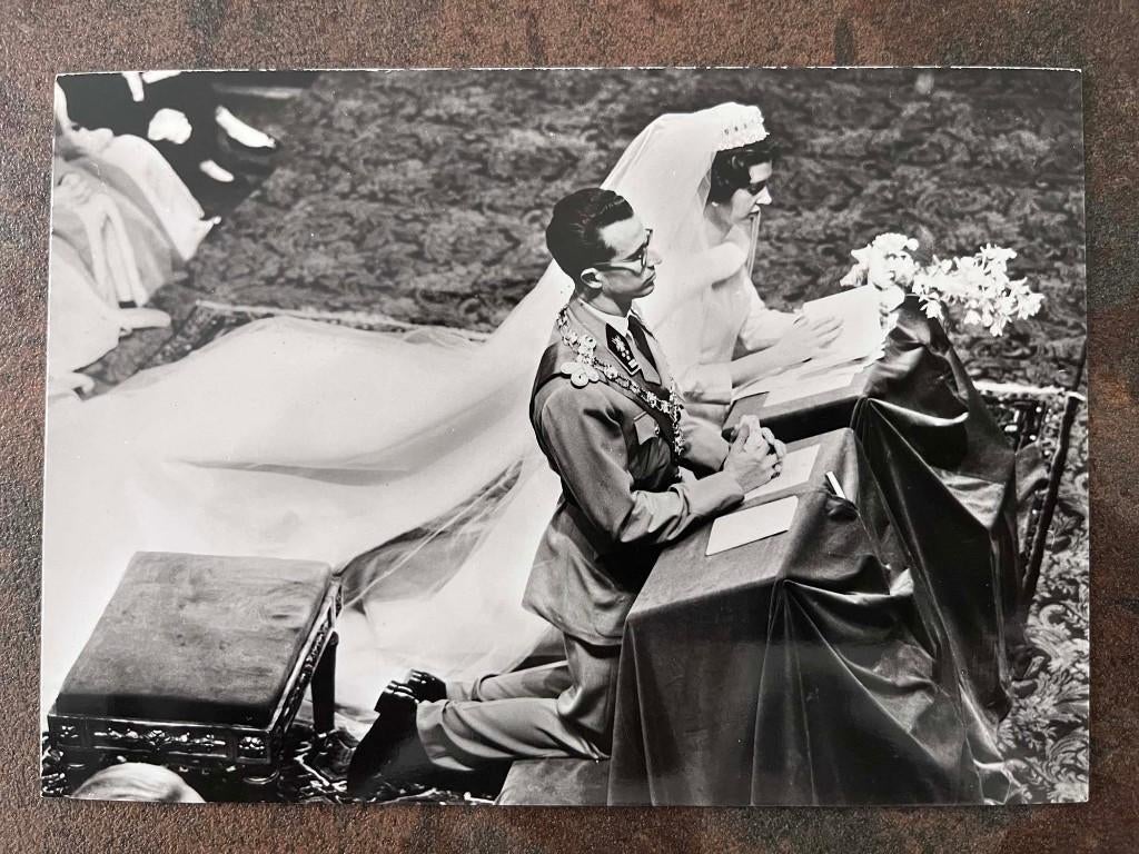 Carte postale vintage rare - Roi Baudouin et Fabiola, Enlèvement ou Envoi, Neuf, Carte, Photo ou Gravure