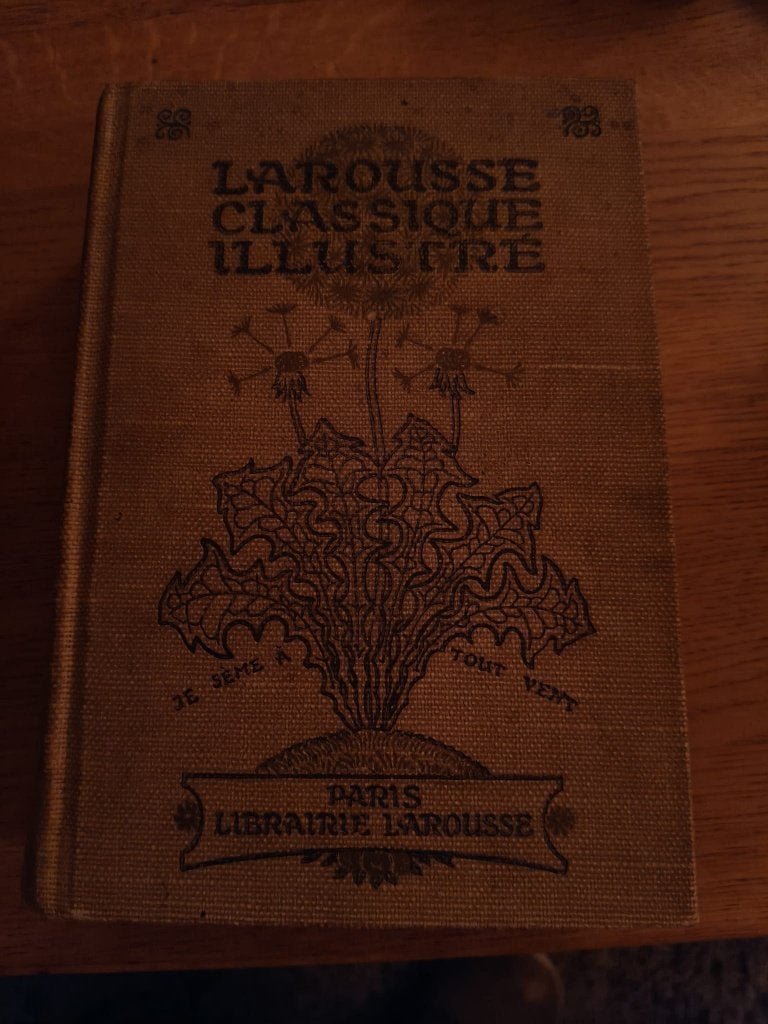 Larousse classique illustré 9e édition, millésime 1912, Enlèvement ou Envoi, Claude Augé