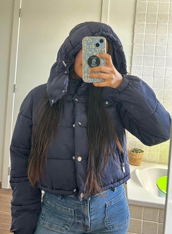 Blue Winter Jacket, Enlèvement, Comme neuf, Taille 36 (S)
