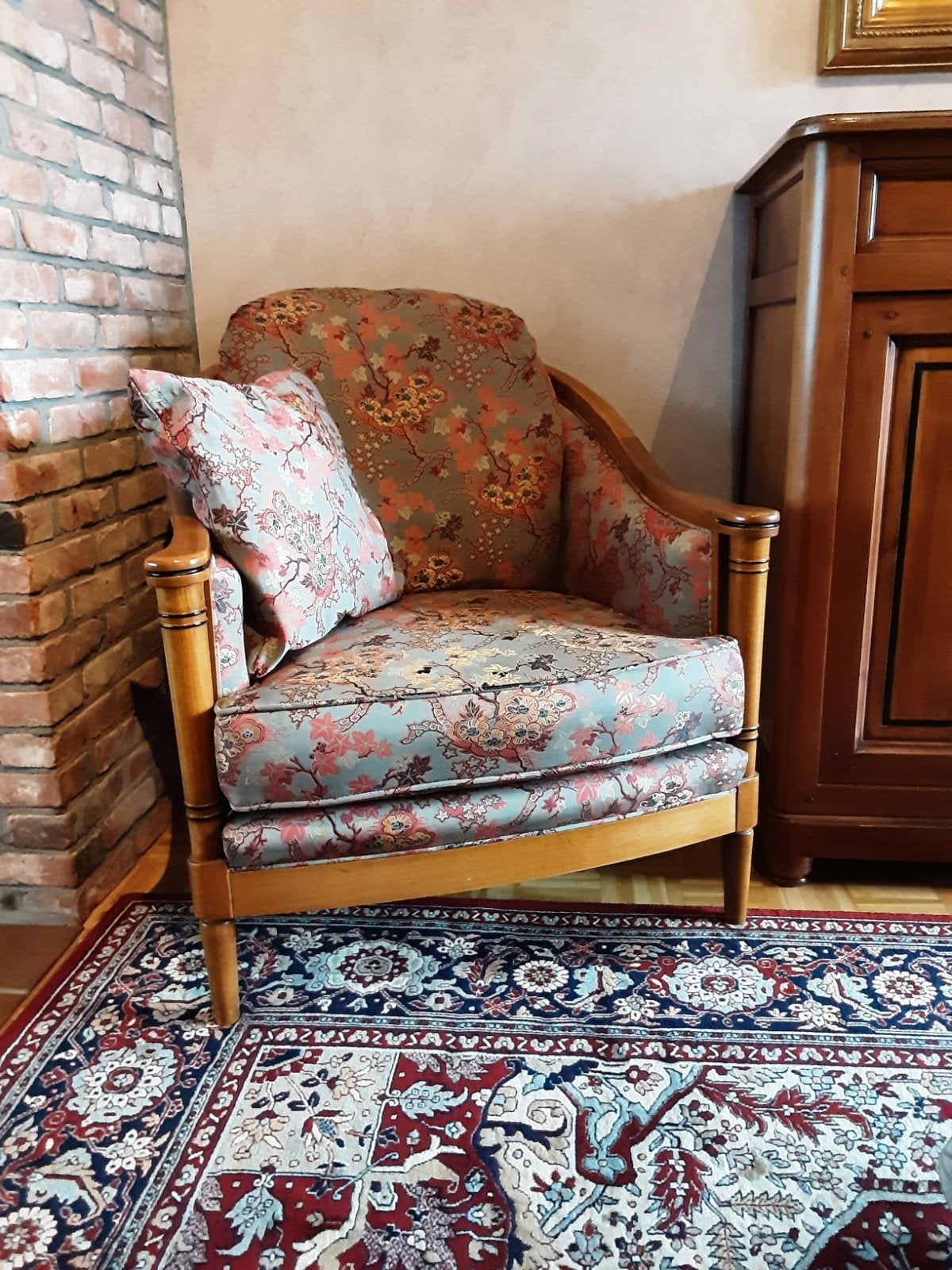 Fauteuil, Ophalen, Hout, Gebruikt, 100 tot 125 cm