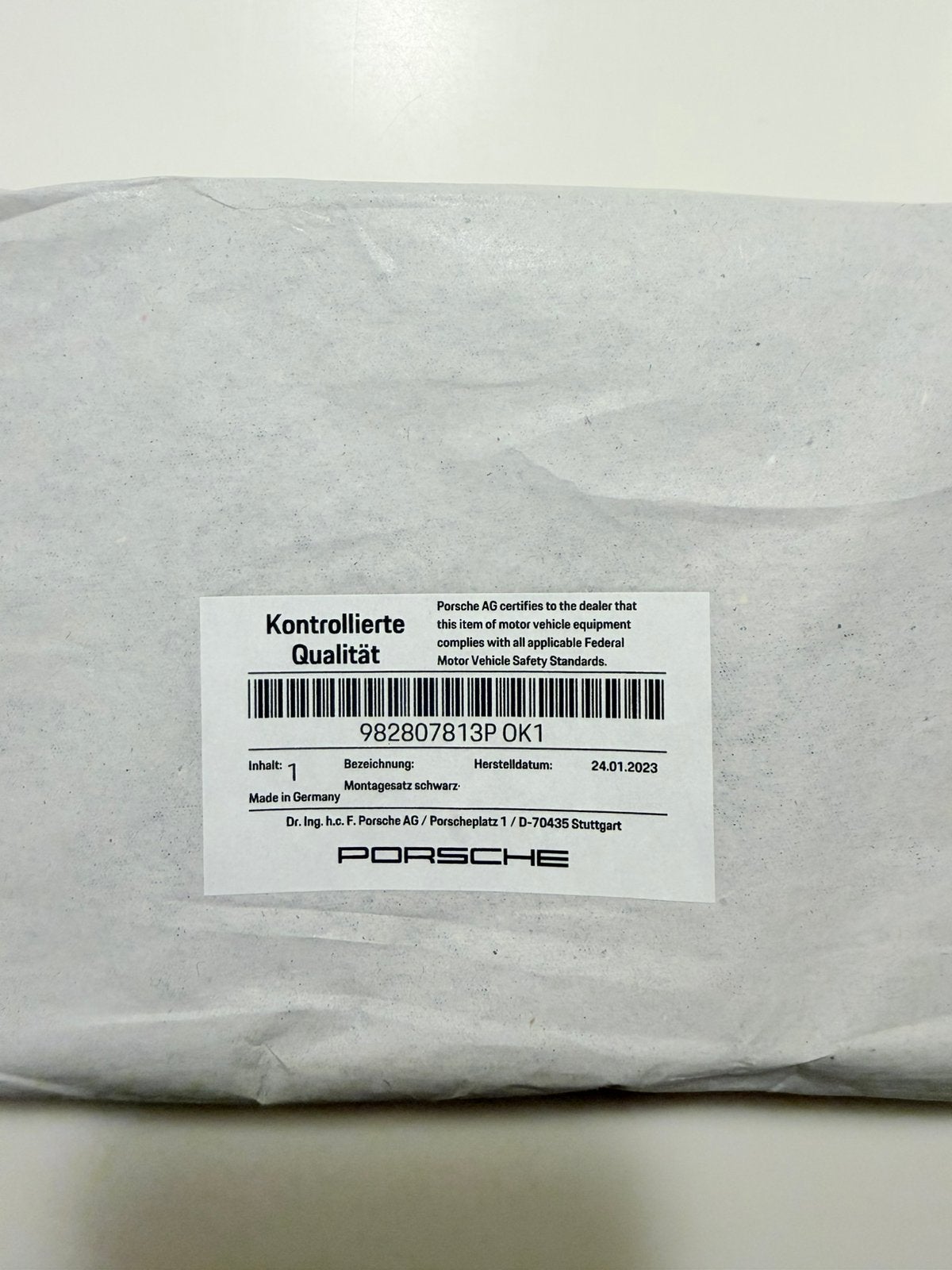 Support de plaque avant Porsche 982 (718 Cayman et Boxster), Auto diversen, Ophalen, Nieuw