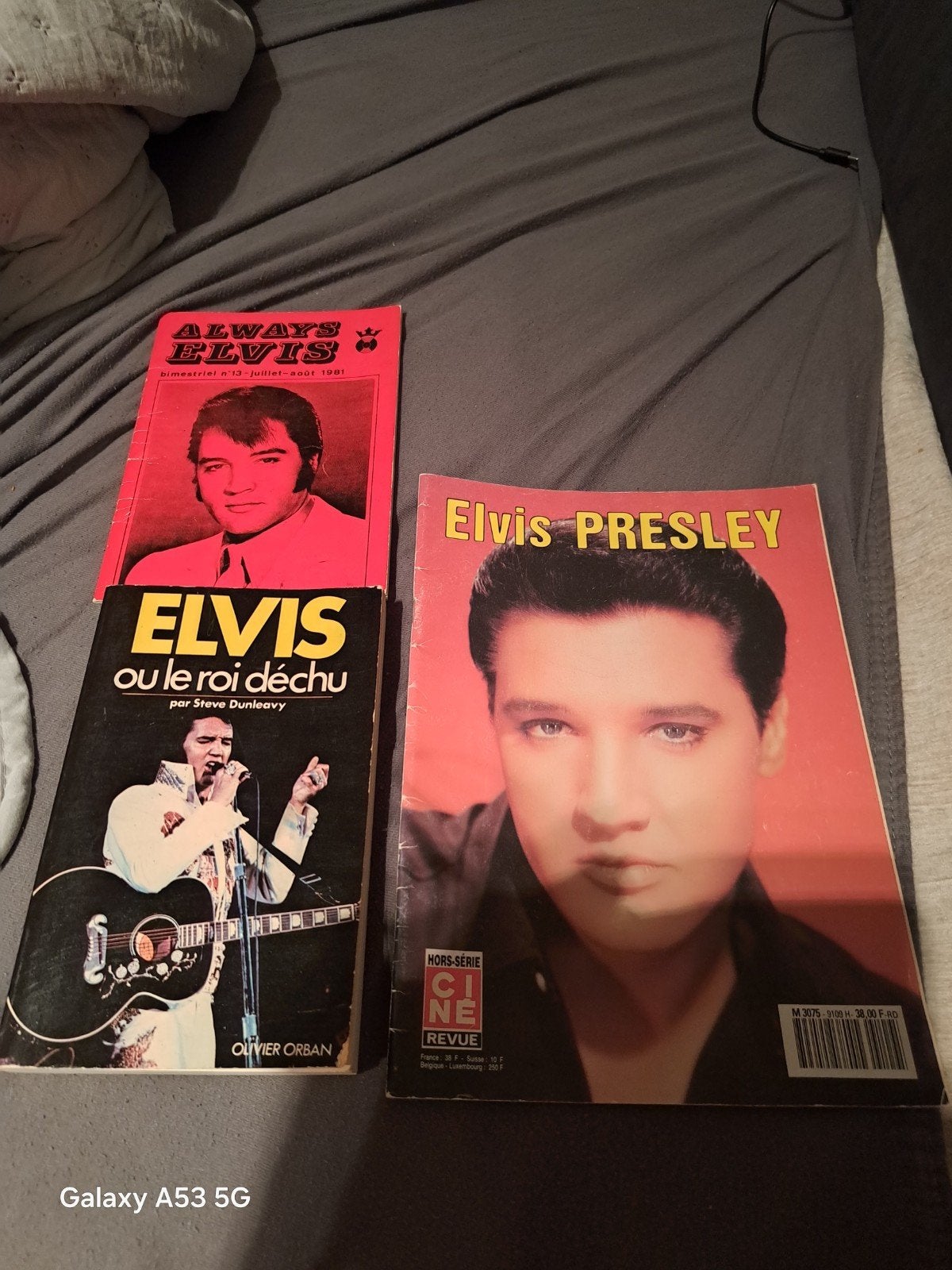 Livres collectionneur elvis Presley et  cadre assez grand, Collections, Enlèvement, Comme neuf, Livre, Revue ou Article