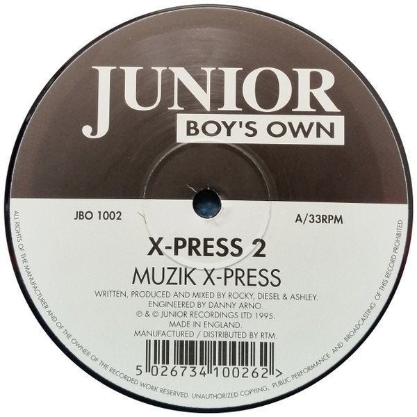 X-Press 2 – Muzik X-Press / London X-Press, Cd's en Dvd's, Vinyl | Dance en House, Ophalen of Verzenden