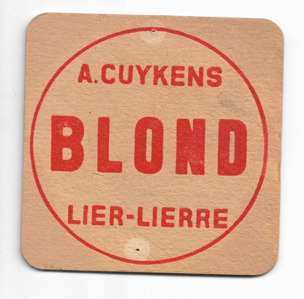 sous-bock A Cuykens Blond, Collections, Marques de bière, Enlèvement ou Envoi, Comme neuf, Sous-bock