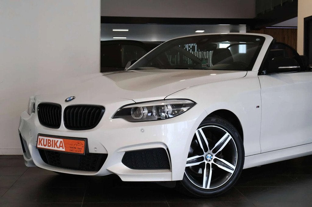 BMW 2 Serie 218 Cabrio 218iA M Sportpakket LED Camera LijnA, Auto's, BMW, 4 zetels, Gebruikt, 136 pk, Wit