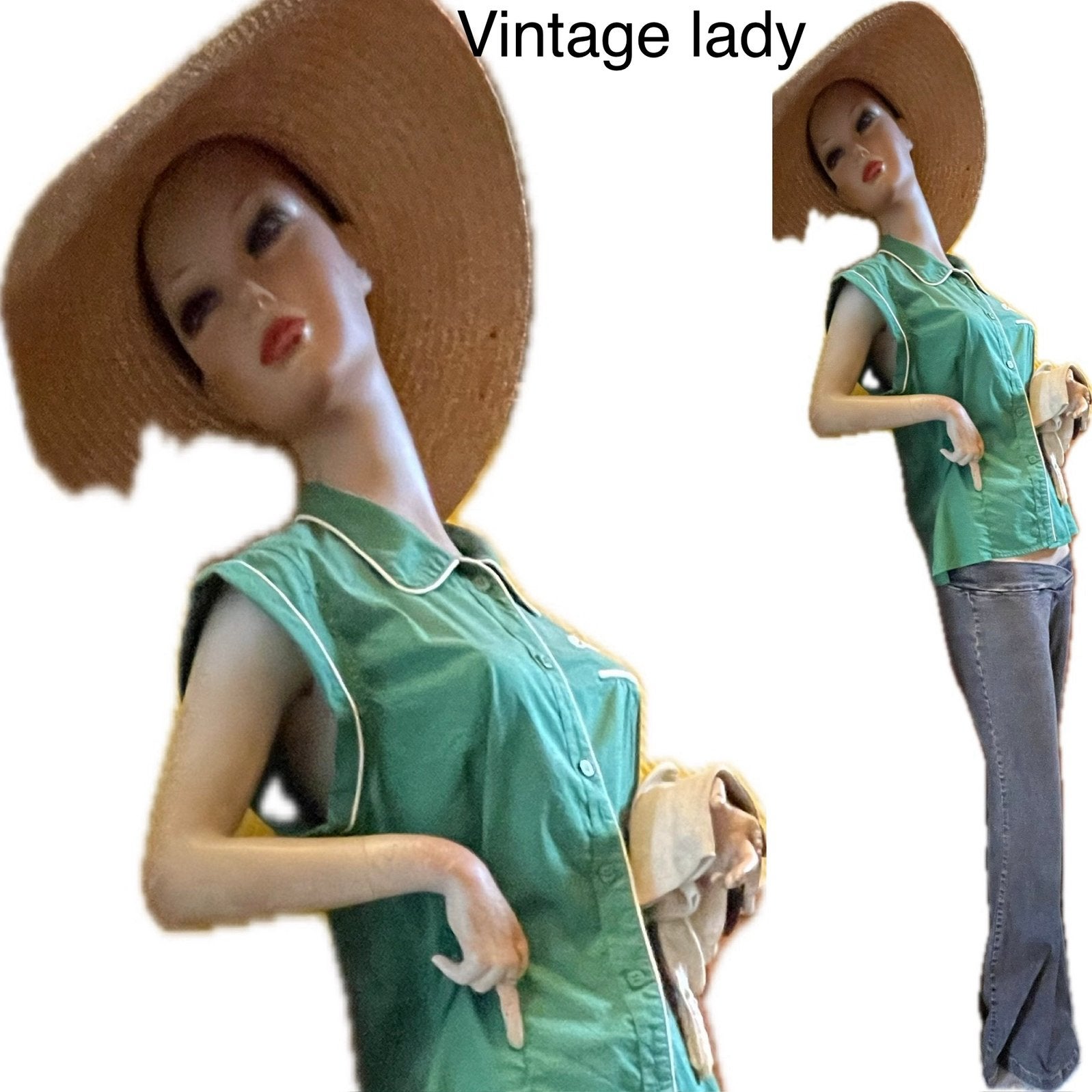 Mannequin de vitrine très Ancien "VINTAGE LADY", Hobby & Loisirs créatifs, Couture & Fournitures, Enlèvement, Utilisé, Mannequin