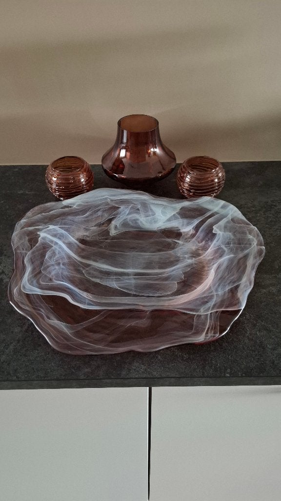 glas schaal, Ophalen, Zo goed als nieuw, Glas, Schaal