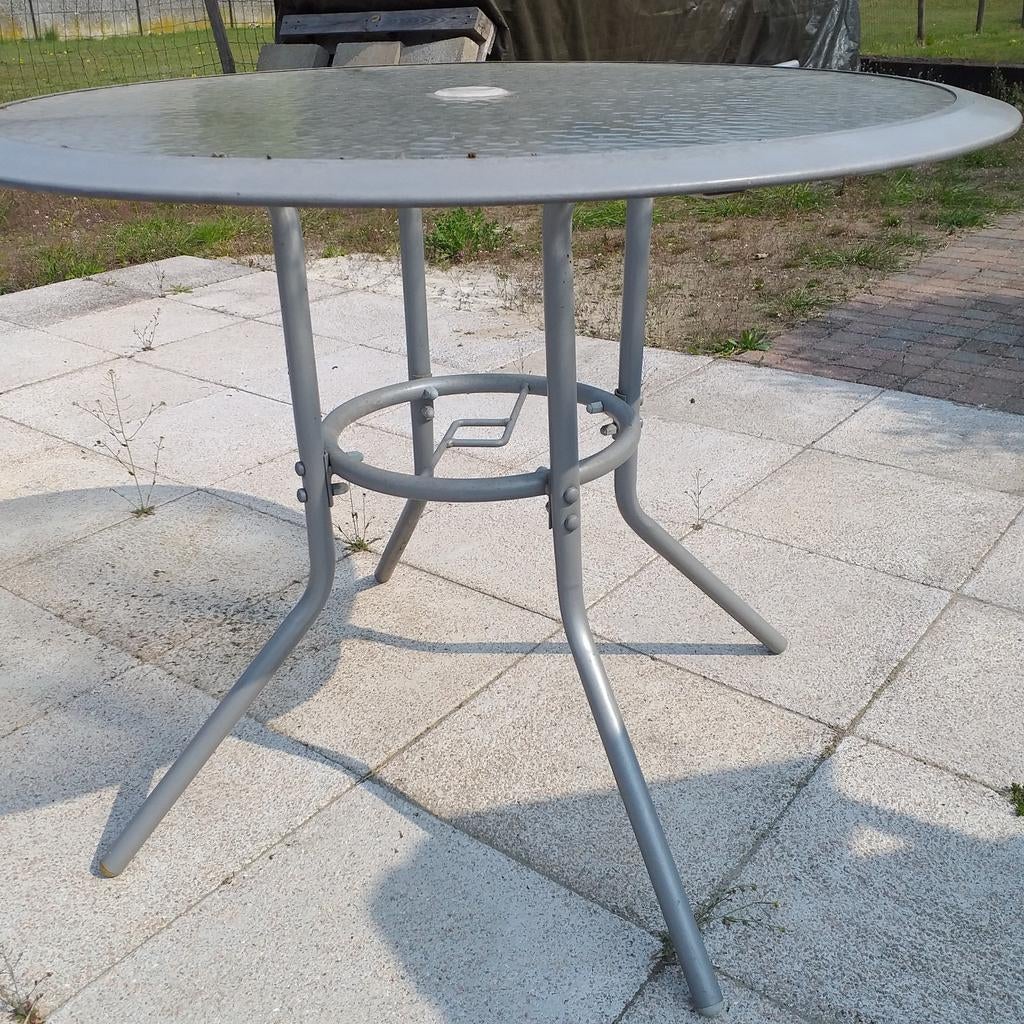 2 Bistrotafels aluminium, Enlèvement, Aluminium