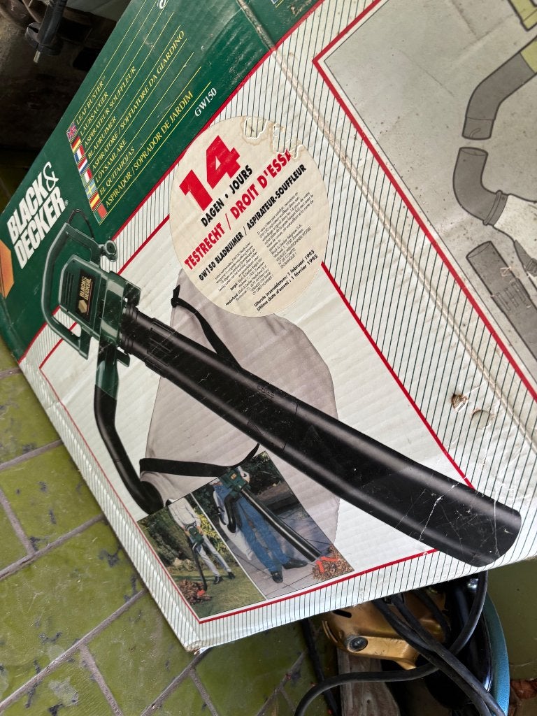 Black & Decker bladruimer, Ophalen, Gebruikt, Handgedragen, Black&Decker