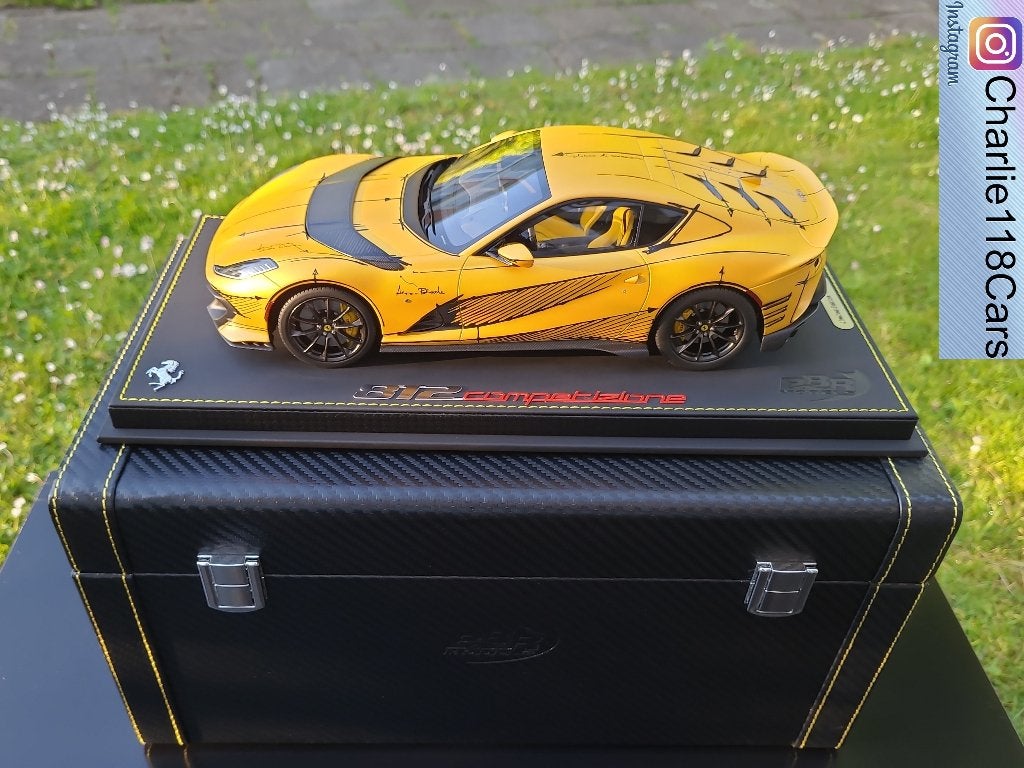 BBR 1/18 Ferrari 812 Competizione Art Car met koffer, Ophalen of Verzenden, Nieuw