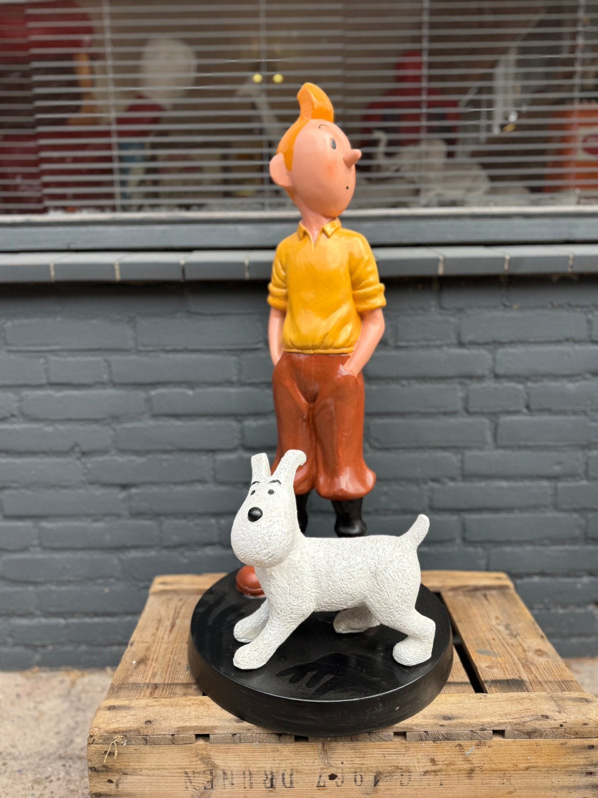Kuifje met Bobbie beeld, Verzamelen, Ophalen, Gebruikt, Mens