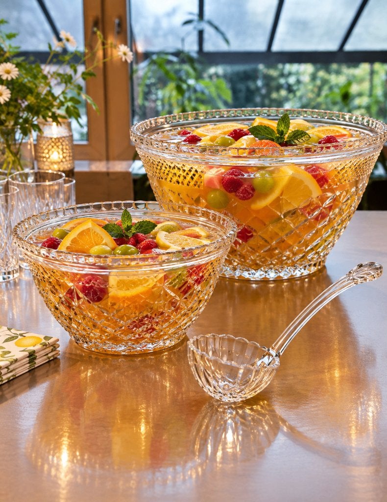 Twee glas bewerkte kommen – genre Val Saint Lambert, Neuf, Verre, Enlèvement, Classique