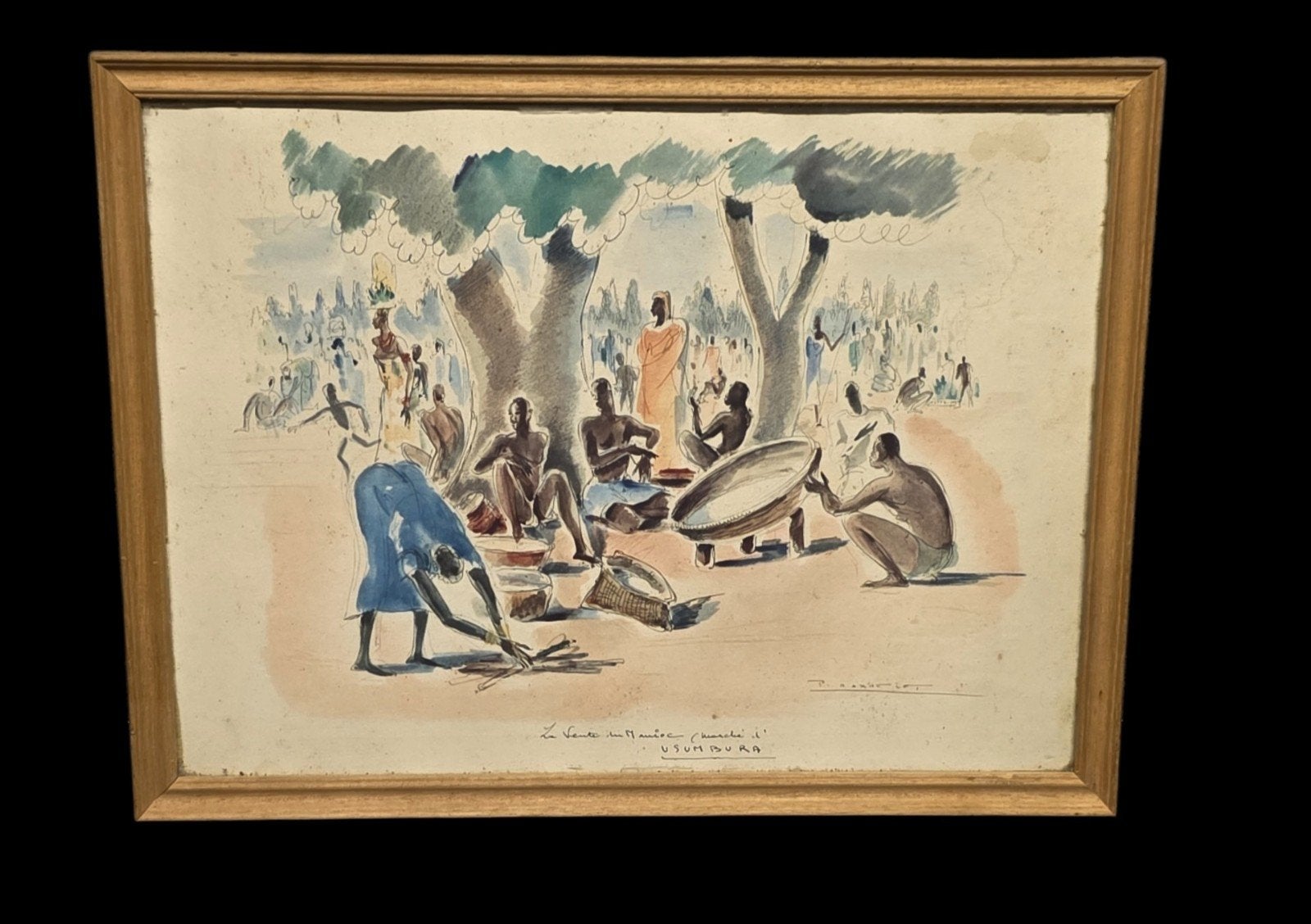 Daxhelet Paul Dessin/aquarelle, Antiquités & Art, Enlèvement ou Envoi