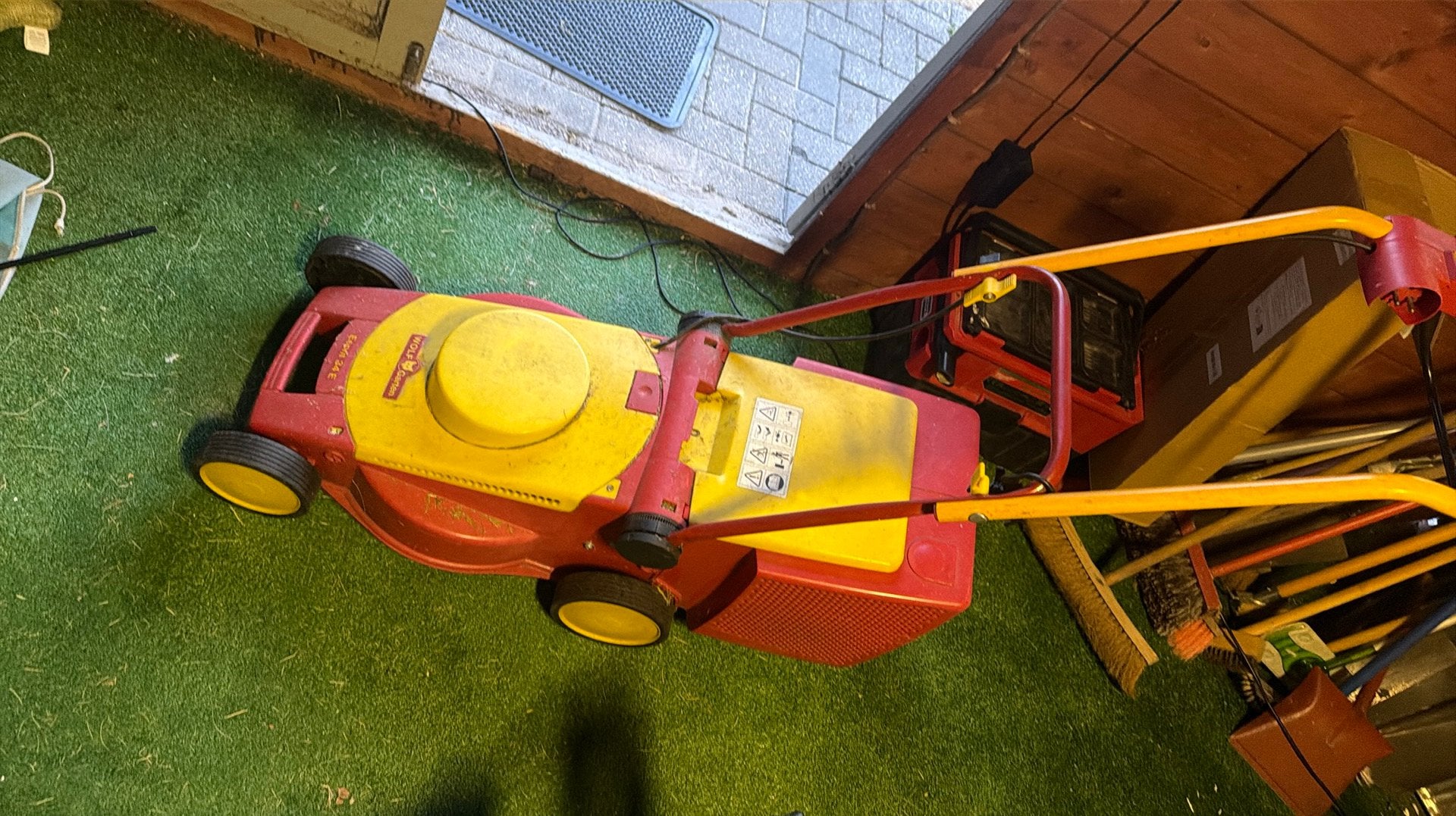 Wolf-Garten Elektromaaier A340e - Grasmaaier - 34 cm, Enlèvement, Comme neuf, Tondeuses à gazon électriques