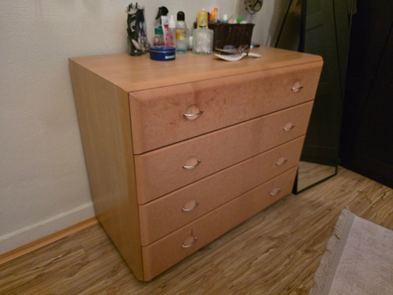 Houten ladekast met 4 lades, 3 ou 4 tiroirs, 25 à 50 cm, Moins de 100 cm, Enlèvement