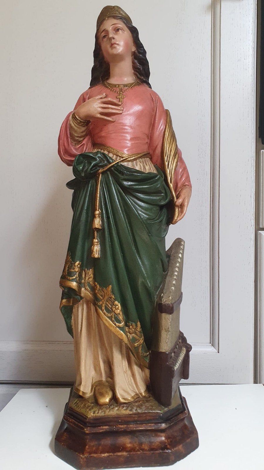 Sint Cecilia  50cm, Antiek en Kunst, Ophalen