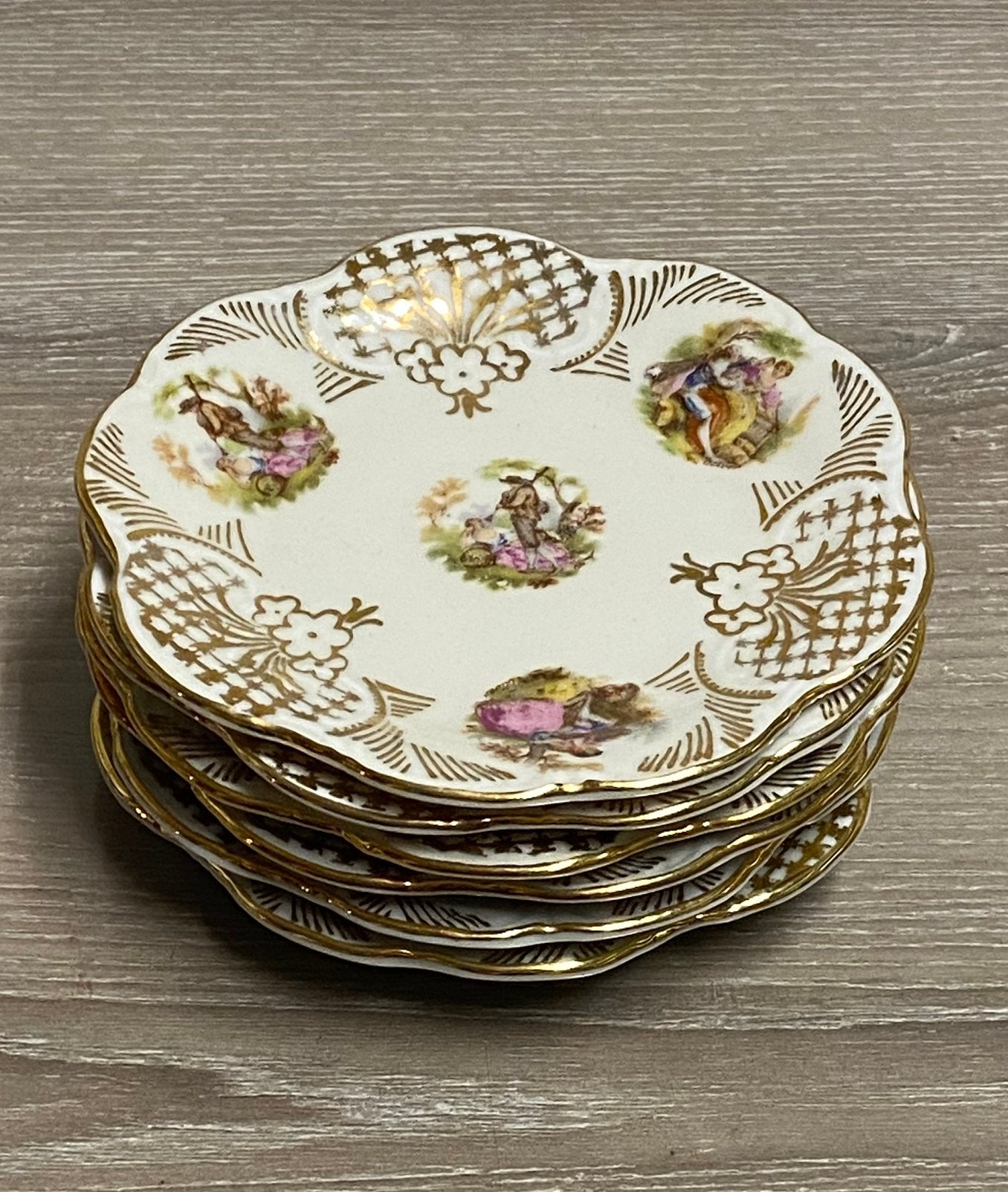 Set van 6 vintage Bavaria schoteltjes, prijs: 15€, Ophalen of Verzenden
