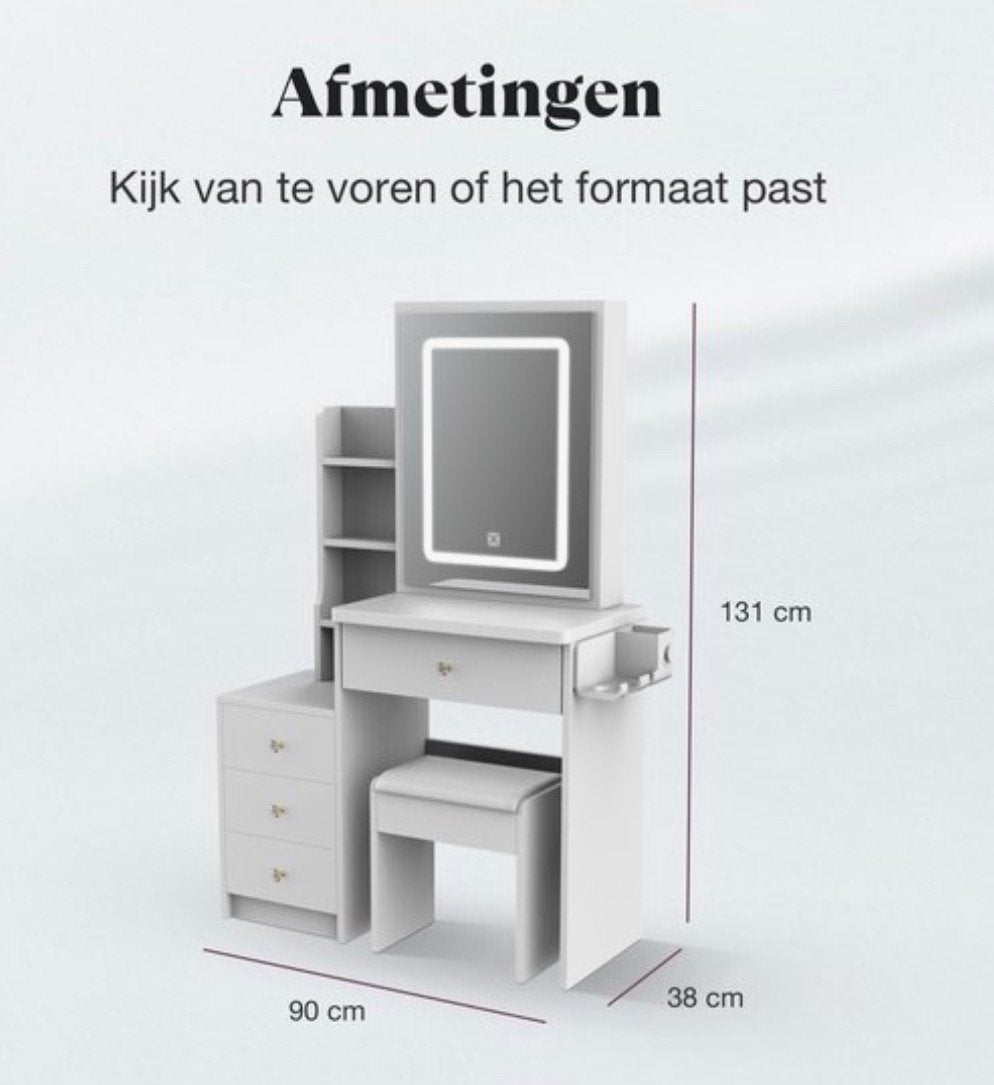 Make-up tafel te koop, Huis en Inrichting, Tafels | Kaptafels, Zo goed als nieuw, Ophalen