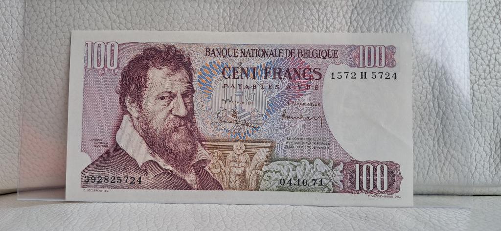 100 frank Lombard - 1971 - A/Unc, Postzegels en Munten, Bankbiljetten | België, Verzenden, Los biljet