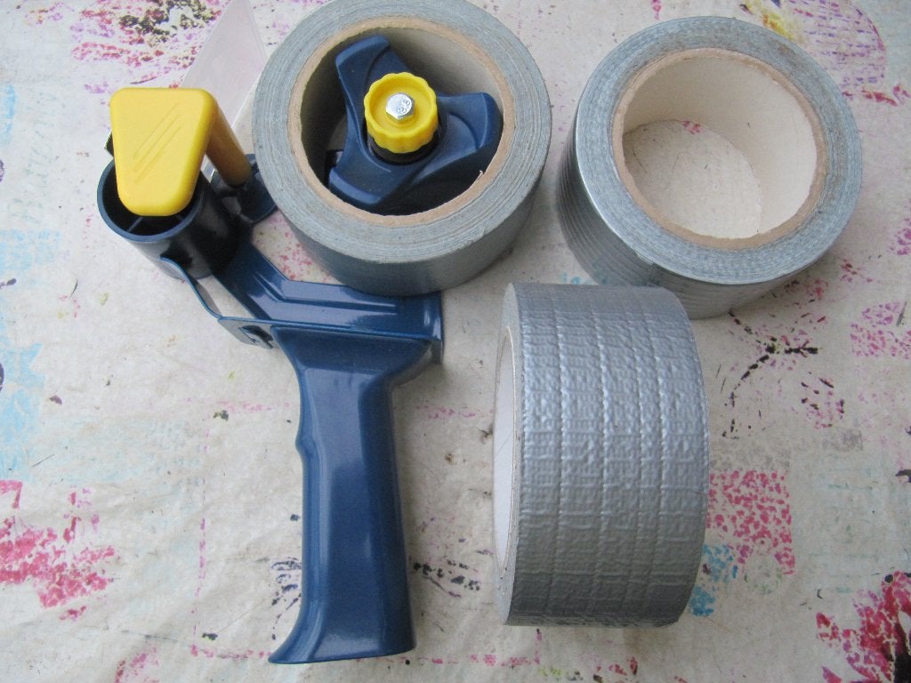 Stevige afroller met 3 rollen DUCT-tape., Ophalen of Verzenden