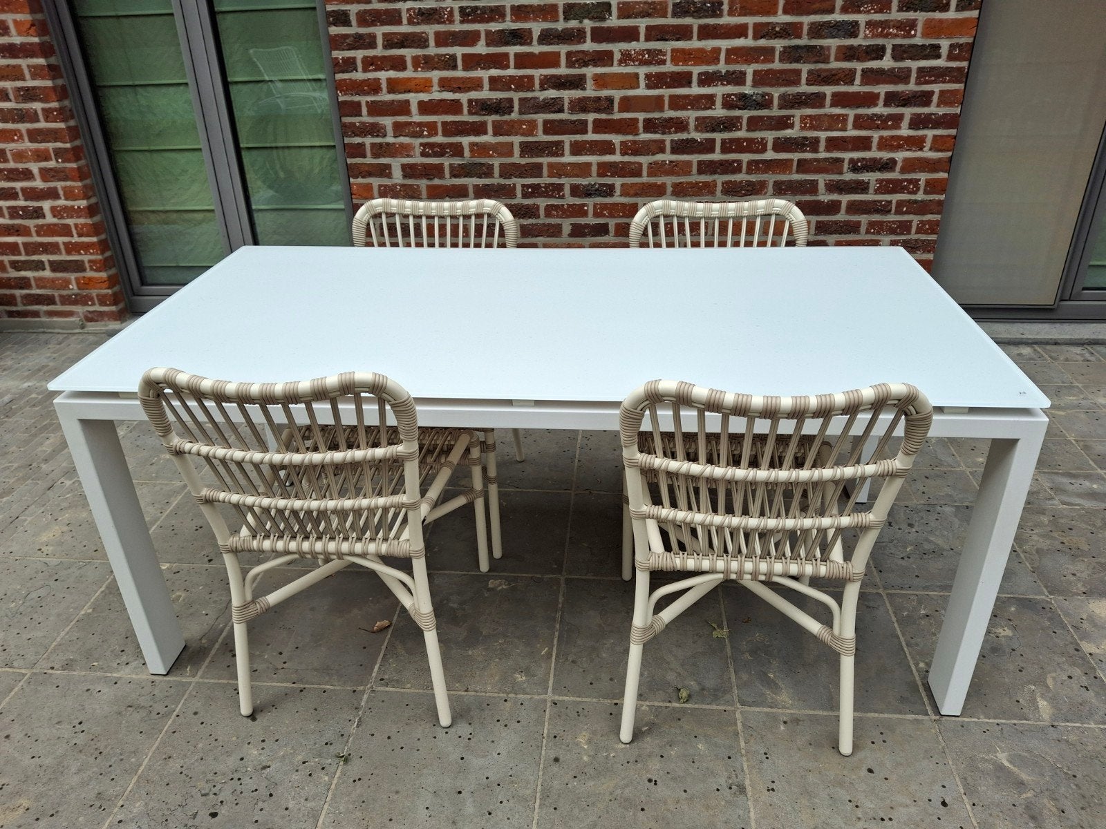 prachtige tafel Joli Wings 1m80 op 1m voor binnen of buiten, Ophalen, Zo goed als nieuw, Rechthoekig, Aluminium