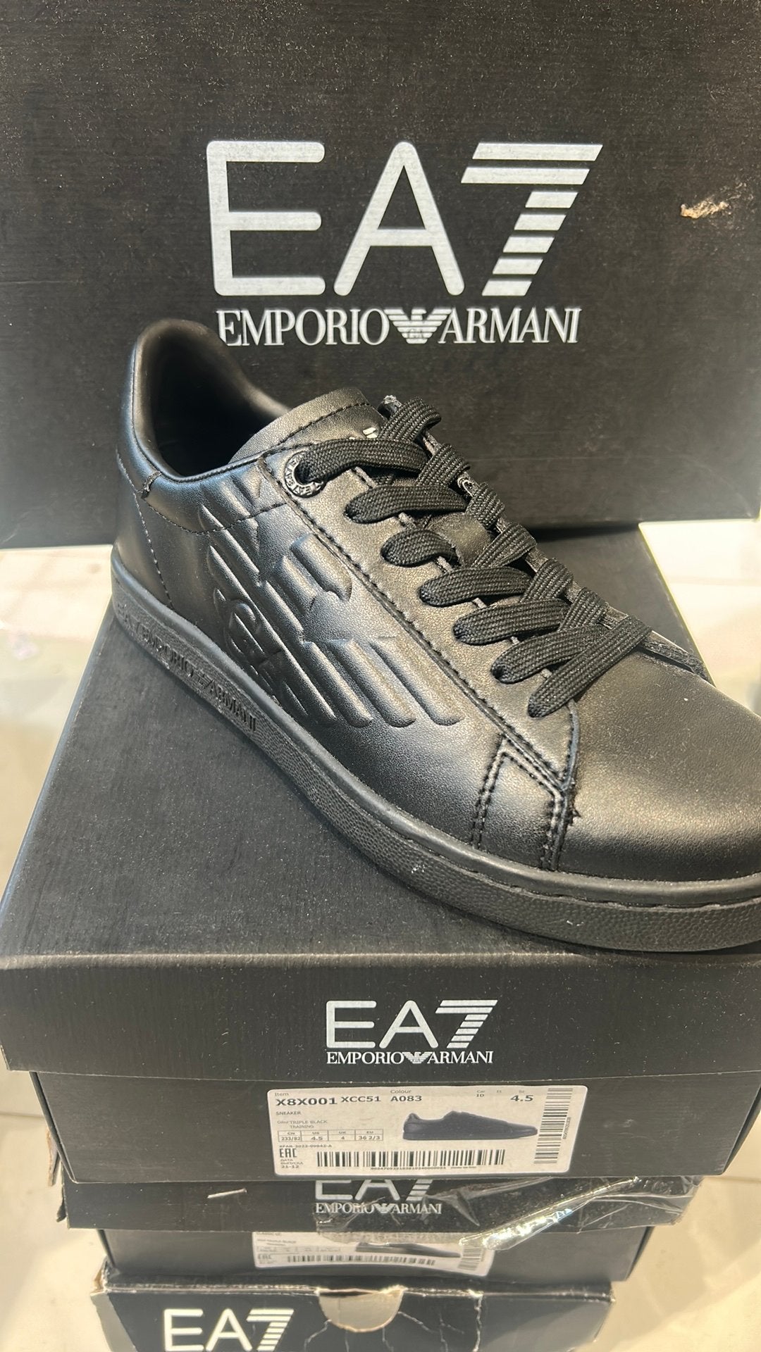 Basket femme ea7 noir, Enlèvement, Neuf, Noir, Sneakers et Baskets